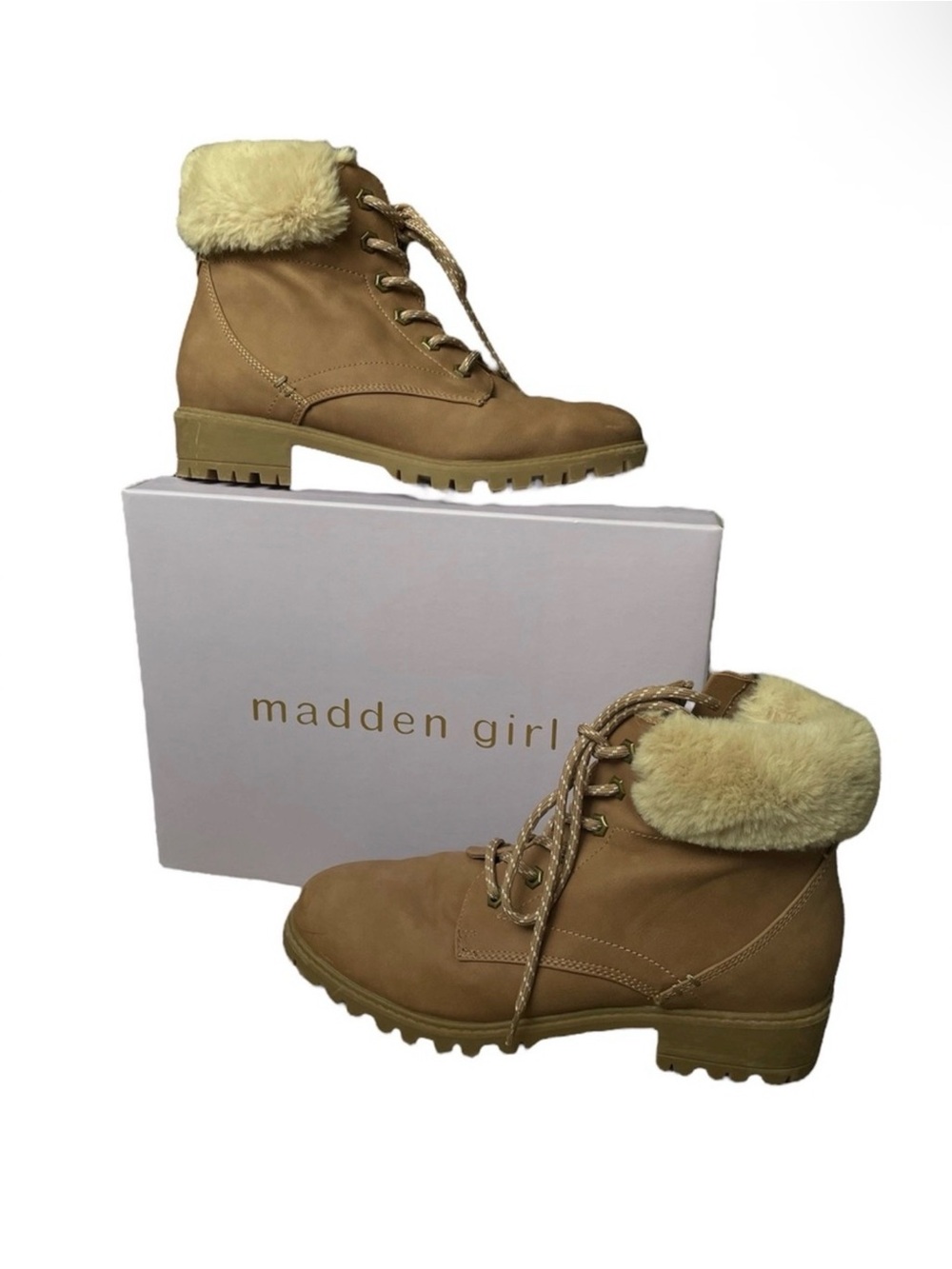 NWT Madden Girl Fritz Faux Fur Winter Boots – Size 10
